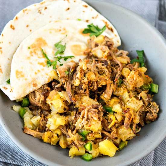 Lunch Crock Pineapple Pork Tacos - Recipe photo by slowcookergourmet