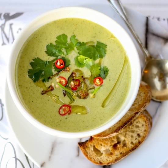 Broccoli, coconut & chilli soup - Recipe photo by thesecretlifeofbee