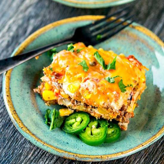 Slow Cooker Mexican Lasagna - Recipe photo by slowcookergourmet
