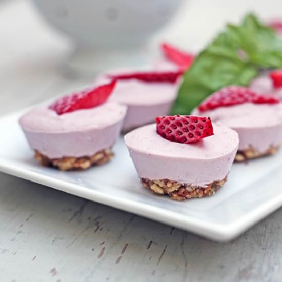 No Bake Strawberry Cream Pie Bites - Recipe photo by aplantbasedsoul