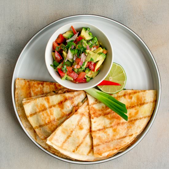 Quesadilla Hombre Loco - Recipe photo by PantsDownApronsOn