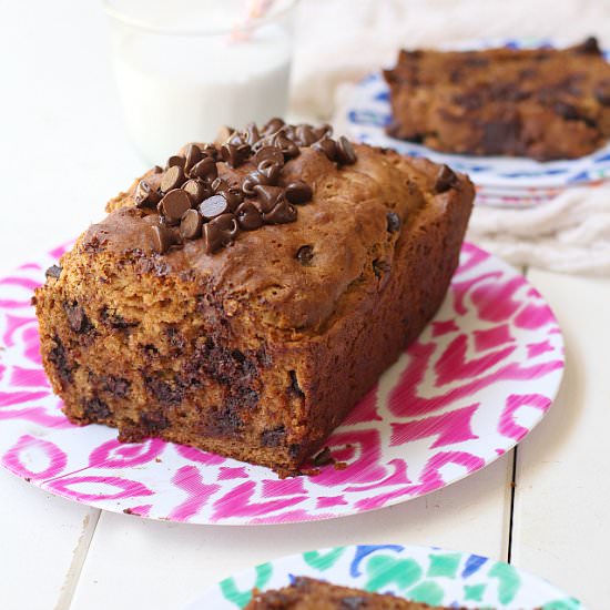 Healthy Chocolate Chip Bread - Recipe photo by Delightful Mom Food