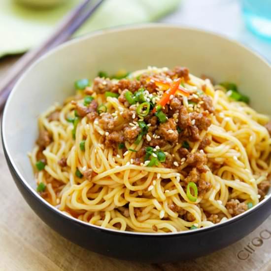 Dan Dan Noodles - Recipe photo by rasamalaysia