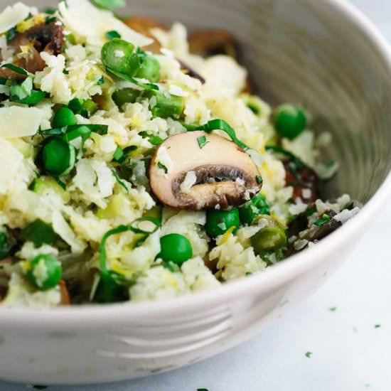 Low Carb Cauliflower Risotto - Recipe photo by Jessica Gavin