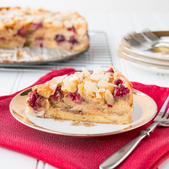 Almond Berry Croissant Cake - Recipe photo by littlesweetbaker