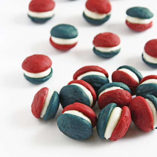 Patriotic Mini Whoopie Pies - Recipe photo by If You Give A Blonde A Kitchen