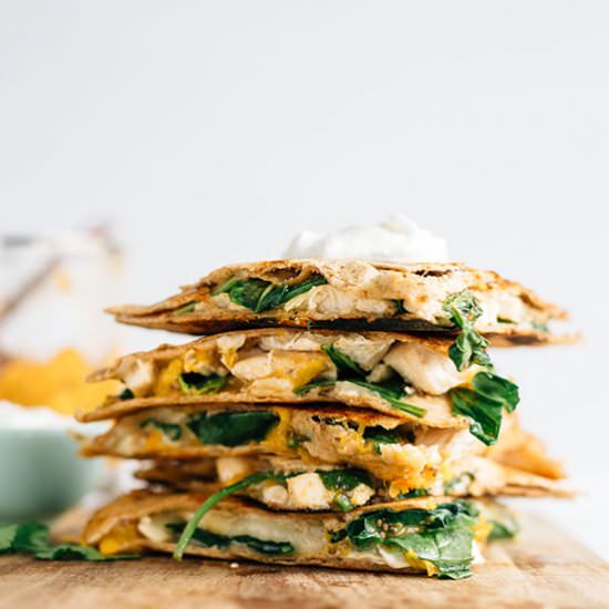 Chicken Quesadilla with Apricot - Recipe photo by thealmondeater