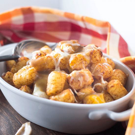 Tater Tot Poutine - Recipe photo by Feed Your Soul