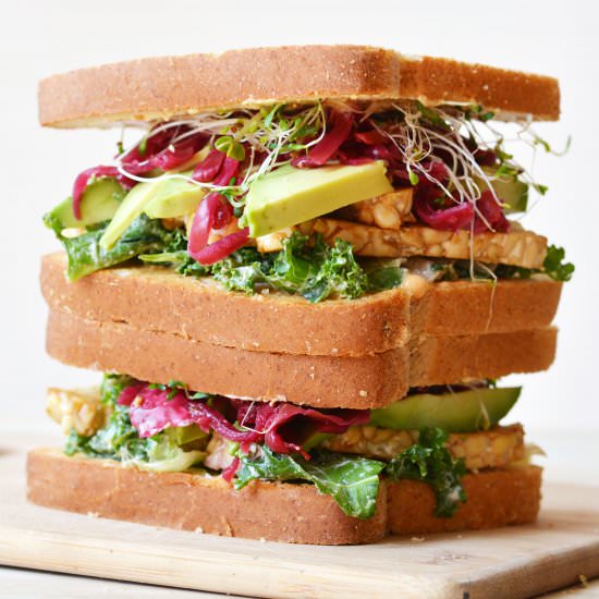 Quick and Easy Vegan Sandwiches - Recipe photo by The Colorful Kitchen