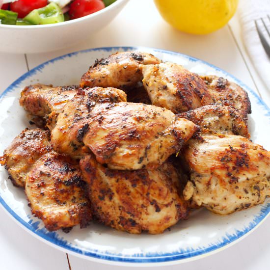 Grilled Chicken Souvlaki - Recipe photo by busybakerblog