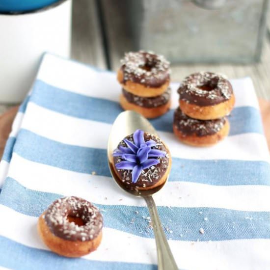 Baked Chocolate Mini Donuts - Recipe photo by Raspberrysue