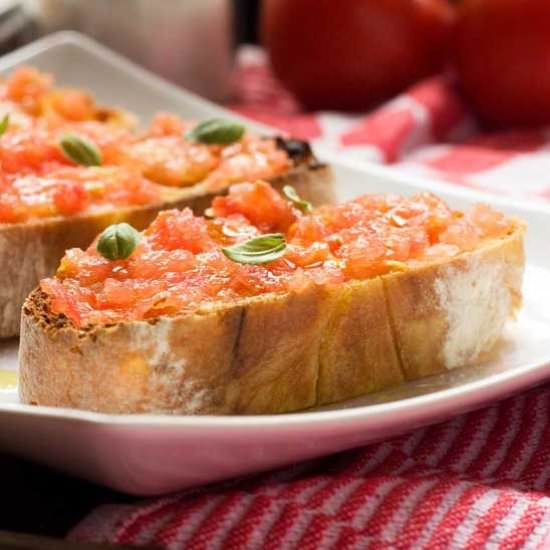 Spanish Bruschetta (Pan con Tomate) - Recipe photo by scrummy2610