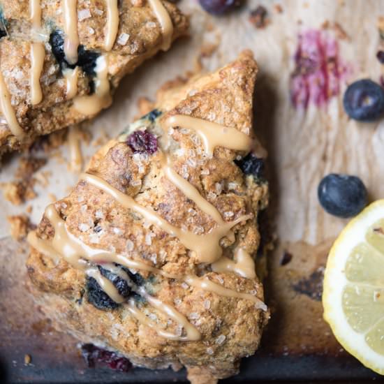 Blueberry Lemon Scones - Recipe photo by thrivingonpaleo