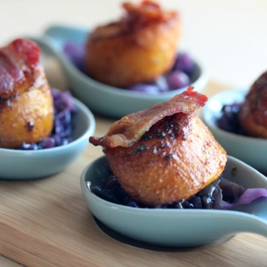 Spiced Scallops with Cabbage - Recipe photo by unassaggio