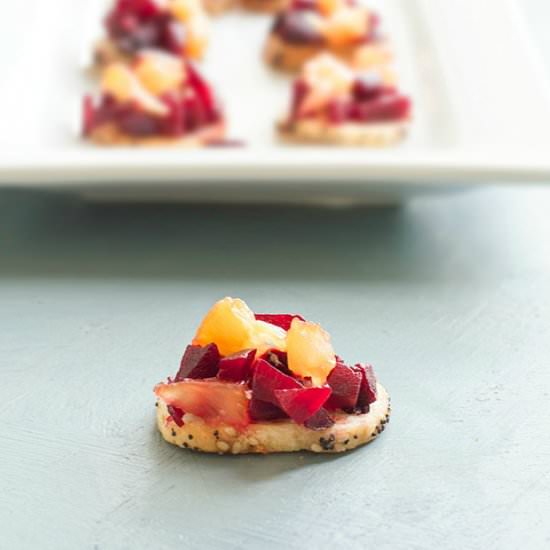 Beetroot Canape - Recipe photo by healingtomato