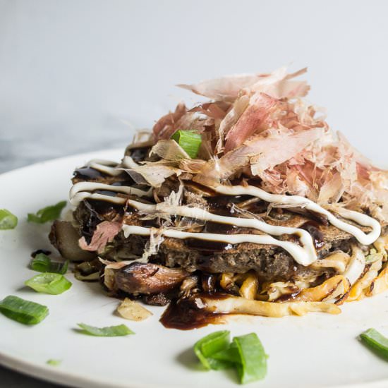 Breakfast Okonomiyaki - Recipe photo by sundiegoeats