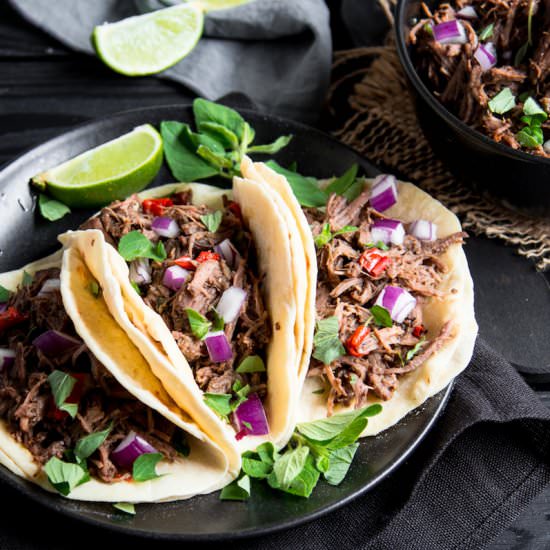 Barbacoa-Tacos (in German) - Recipe photo by finefreshfood