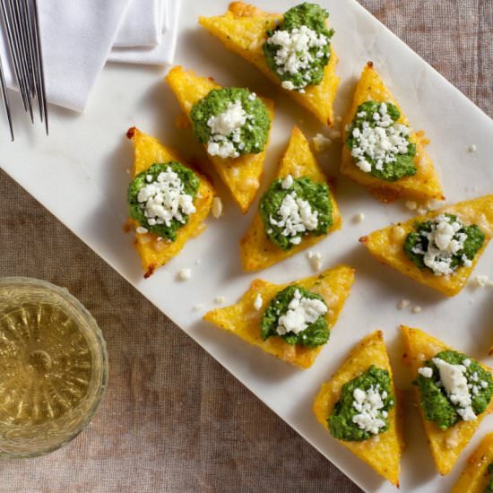 Crispy Polenta Bites - Recipe photo by SaltandWind