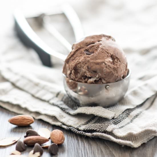 Double Chocolate Almond Ice Cream - Recipe photo by personallyandrea