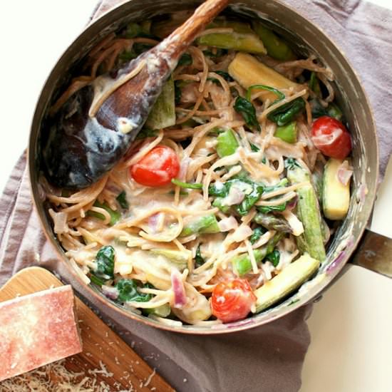 One Pot Spring Pasta - Recipe photo by zielonysrodek