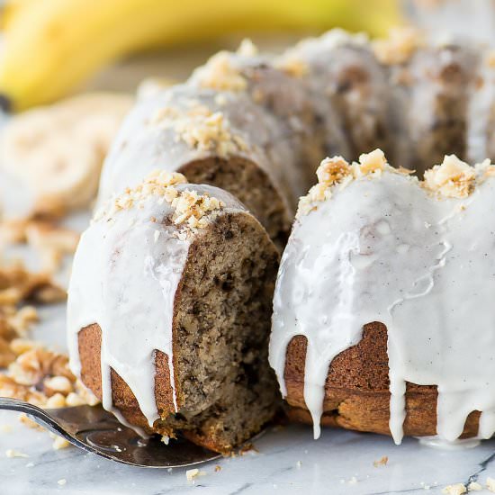 Banana Nut Bundt Cake - Recipe photo by thefirstyearblog