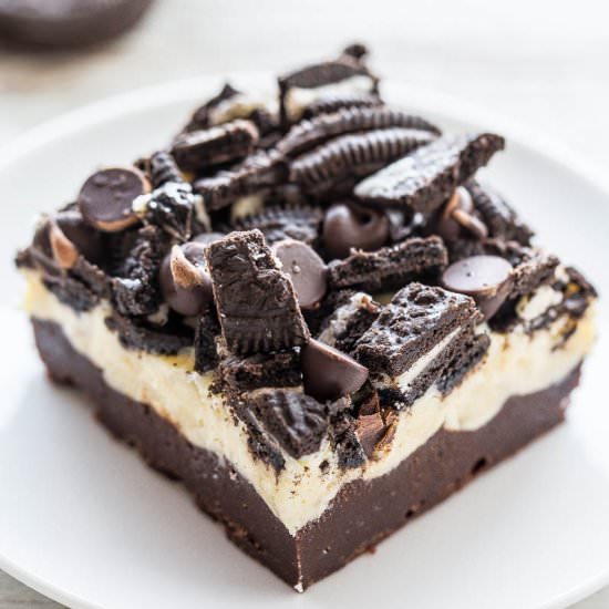 Loaded Oreo Cream Cheese Brownies - Recipe photo by Averie