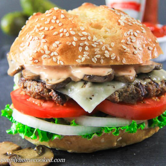 Homemade Beef Burger - Recipe photo by simplyhomecooked