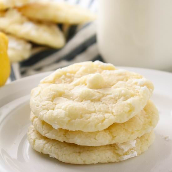 Lemon Crinkle Cookies - Recipe photo by bakedinaz