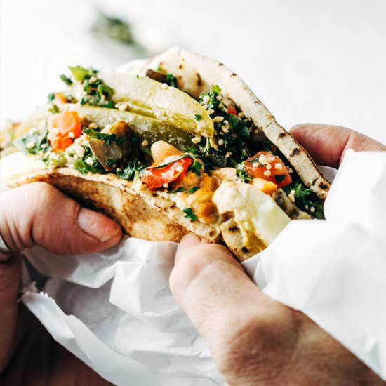 Sabich Sandwich with a Twist - Recipe photo by My Goodness Kitchen