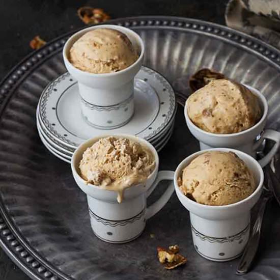 Fig & Walnut Ice Cream - Recipe photo by abitwholesomely