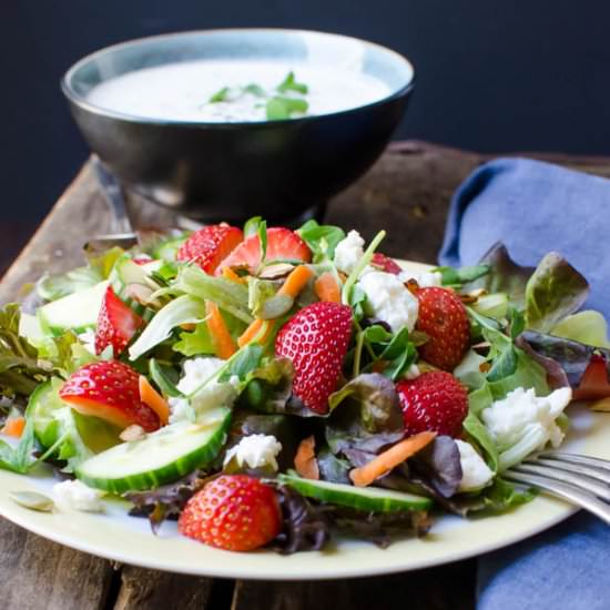 Summer Strawberry Poppy Seed Salad - Recipe photo by garlic and zest