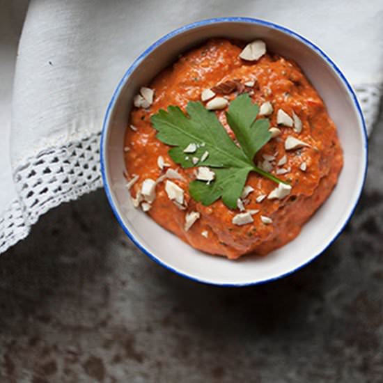 Romesco Sauce - Recipe photo by goldandthyme