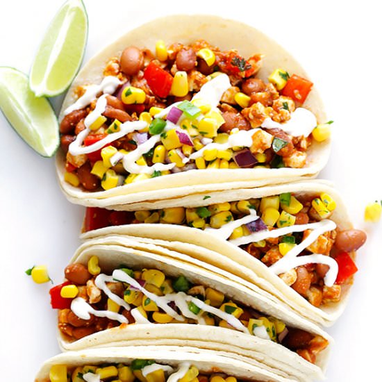 Chipotle Sofritas Tacos - Recipe photo by gimme some oven