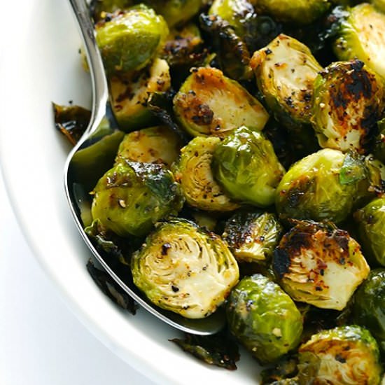 Miso Roasted Brussels Sprouts - Recipe photo by gimme some oven