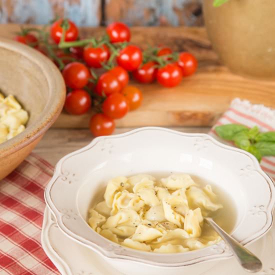 Tortellini in Broth - Recipe photo by Fuss Free Flavours