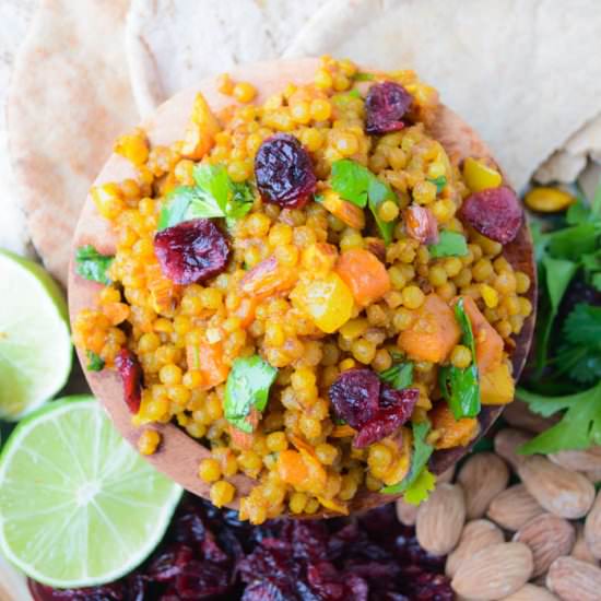 Creamy Curry Couscous - Recipe photo by The Nutritious Kitchen