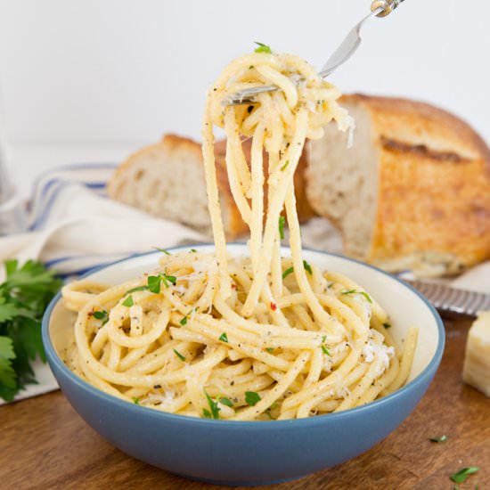 Cacio e Pepe - Recipe photo by Joy In Every Season