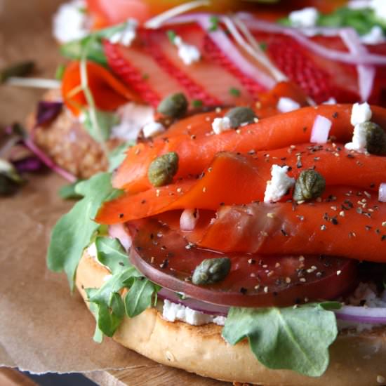 Summer Smoked Salmon Sandwiches - Recipe photo by The Fed Up Foodie
