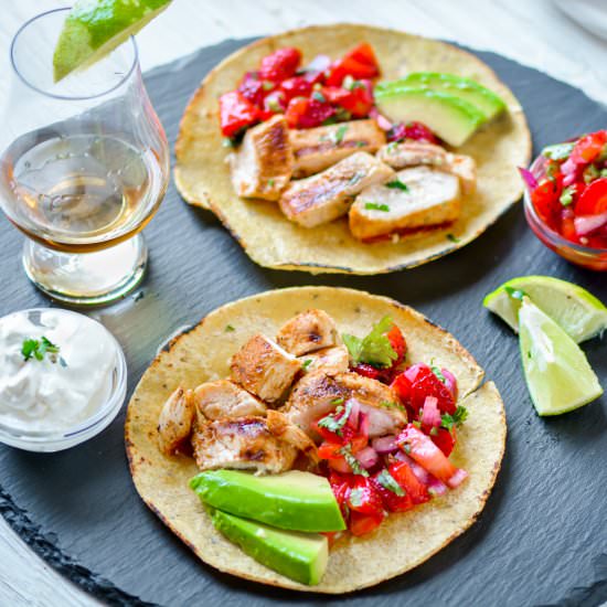 Tequila Lime Chicken Tacos - Recipe photo by ChefDeHome