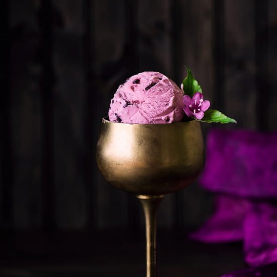 Jamun Ice Cream - Recipe photo by Binjals VEG Kitchen
