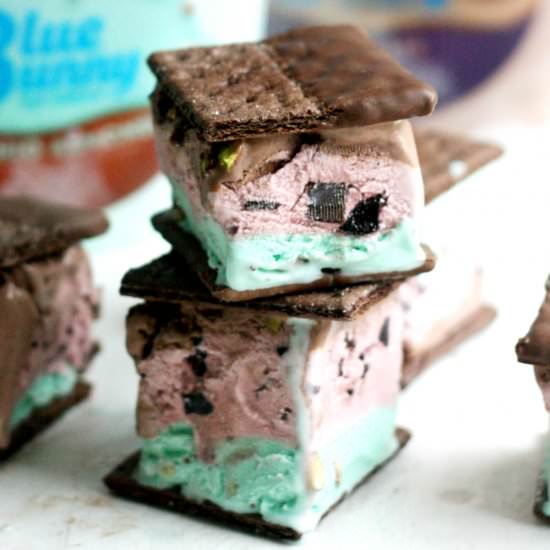 Spumoni Ice Cream Sandwiches - Recipe photo by prettylifegirls