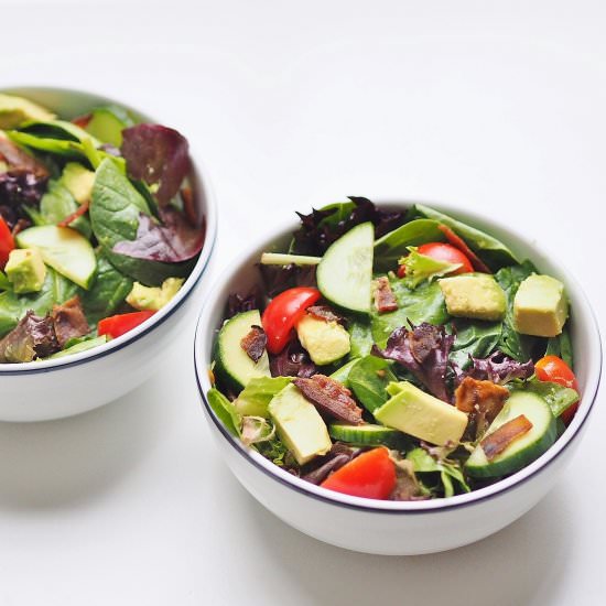 A Craving Satisfying BLT Salad - Recipe photo by Kasie Chelanne