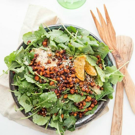 Kale Vegan Caesar Salad - Recipe photo by YuriElkaim1