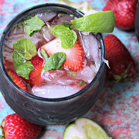 Strawberry Mint Moscow Mule - Recipe photo by the_secret_ingredient_is