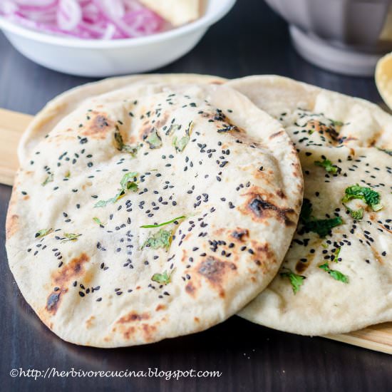 Tava Naan | No Yeast Naan - Recipe photo by Herbivore Cucina