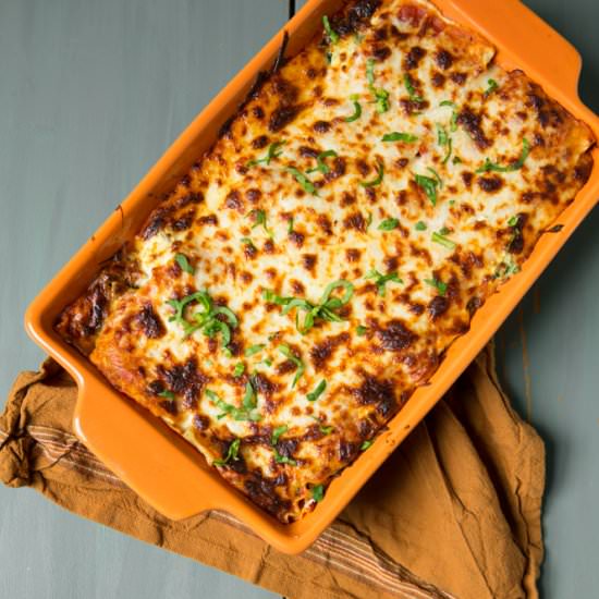 Browned Turkey Spinach Lasagna - Recipe photo by FlavzCorner