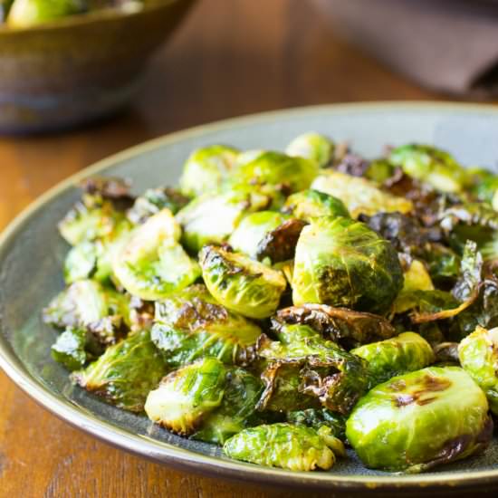 Easy Roasted Brussels Sprouts - Recipe photo by dizzybusyandhungry