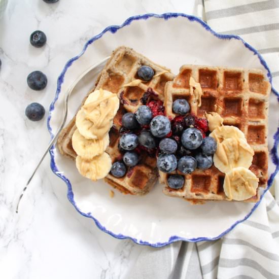 Healthy Blueberry Buckwheat Waffles - Recipe photo by Heavenlynn Healthy