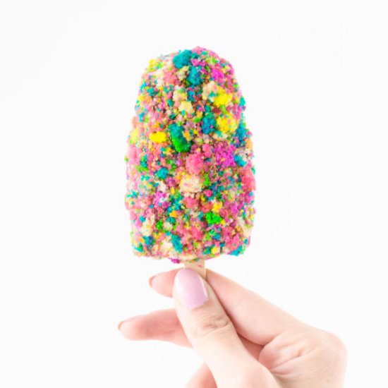 Birthday Cake Ice Cream Bars - Recipe photo by studiodiy