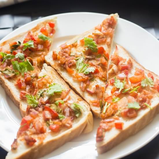 Tomato Bread Toast - Recipe photo by Akila